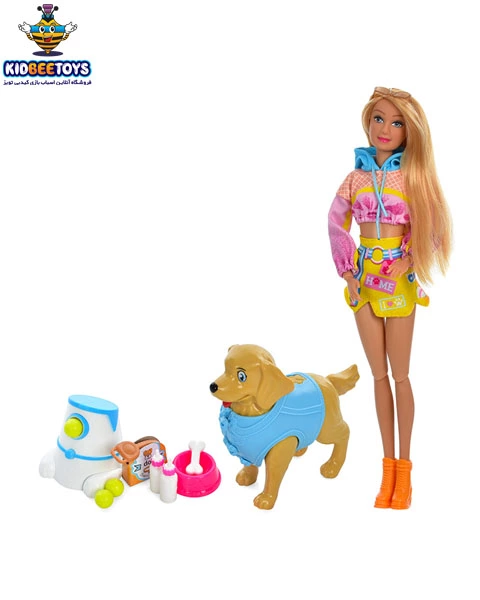 عروسک باربی با توله سگ