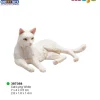 فیگور گربه سفید لمیده موژو