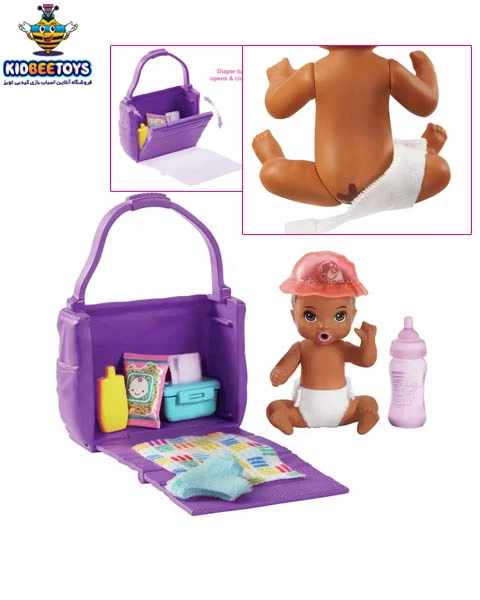عروسک نوزاد باربی با وسایل دستشویی